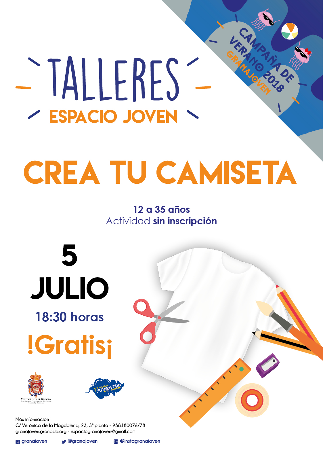 Talleres Espacio Joven: CREA TU CAMISETA